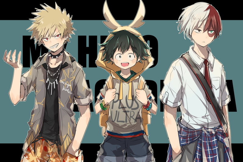 front view, standing, My Hero Academia, mask, portrait, studio shot, disguise, obscured face, Katsuki Bakugou, childhood, costume, creativity, 1080P, Izuku Midoriya