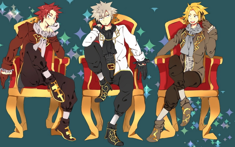Katsuki Bakugou, Anime, Denki Kaminari, Eijiro Kirishima, 1080P, My Hero Academia