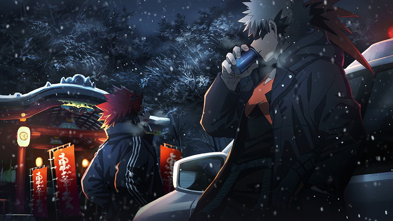 Anime, My Hero Academia, Katsuki Bakugou, Eijiro Kirishima, 1080P