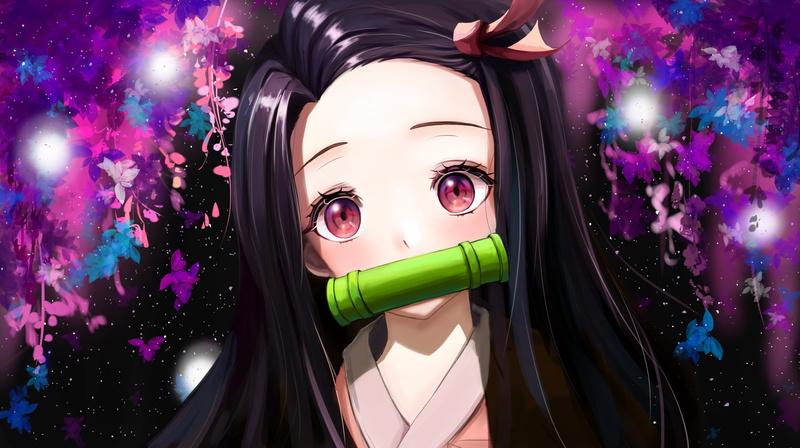 anime, Kamado Nezuko, 2K, bamboo