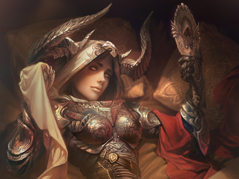 1080P, Demon Hunter (Diablo III), Armor, Woman Warrior, Diablo III, Diablo