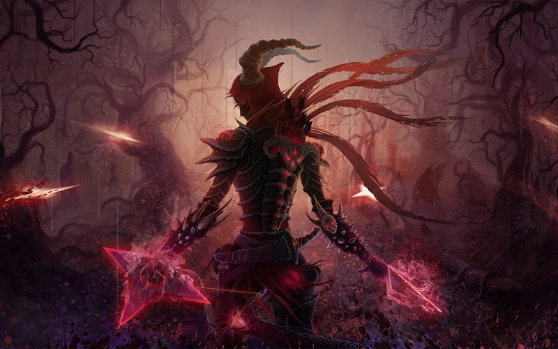 black, demon, red, diablo, monster, hunter, hd, video games, 720P