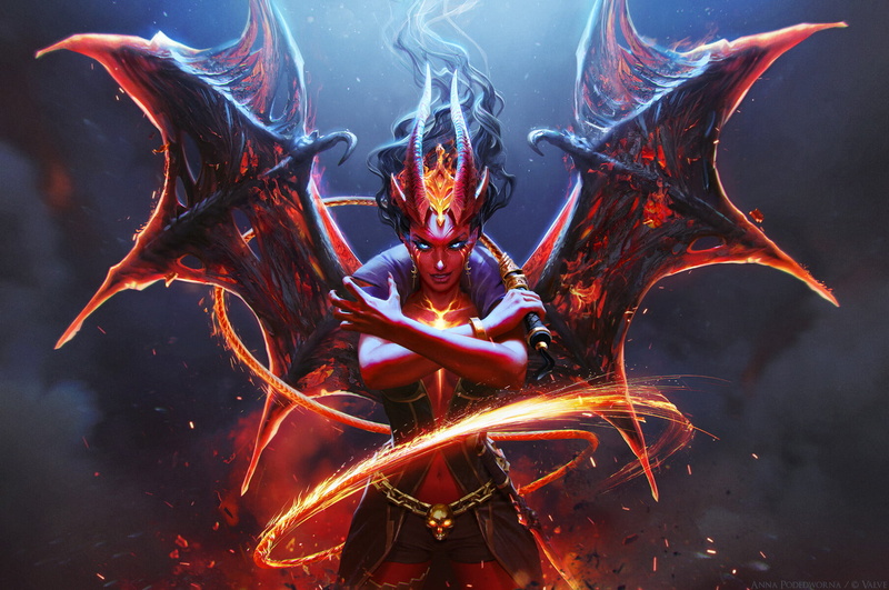 demon, fantasy art, artwork, succubus, 720P, fantasy girl