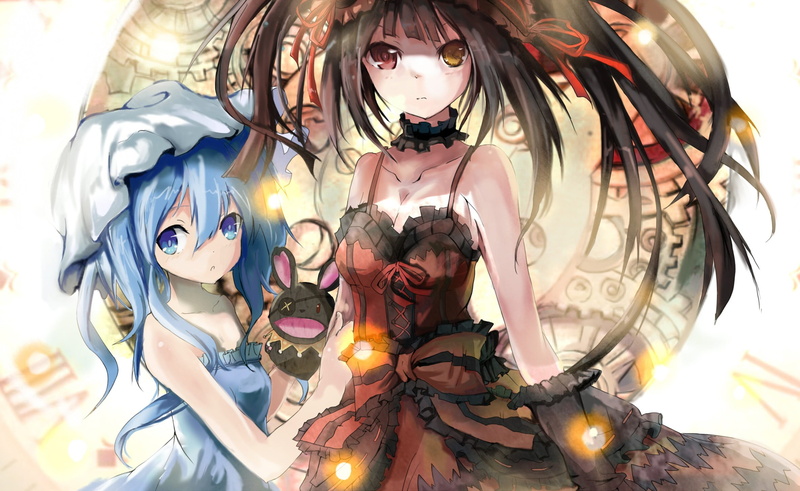 Tokisaki Kurumi, statue, male likeness, close-up, indoors, toy, heterochromia, human representation, decoration, representation, Yoshino, craft, illuminated