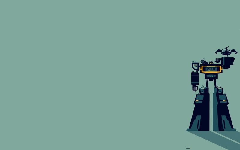 minimal, cartoon/comic, hd, wave, robot, 1080P, transformers, sound