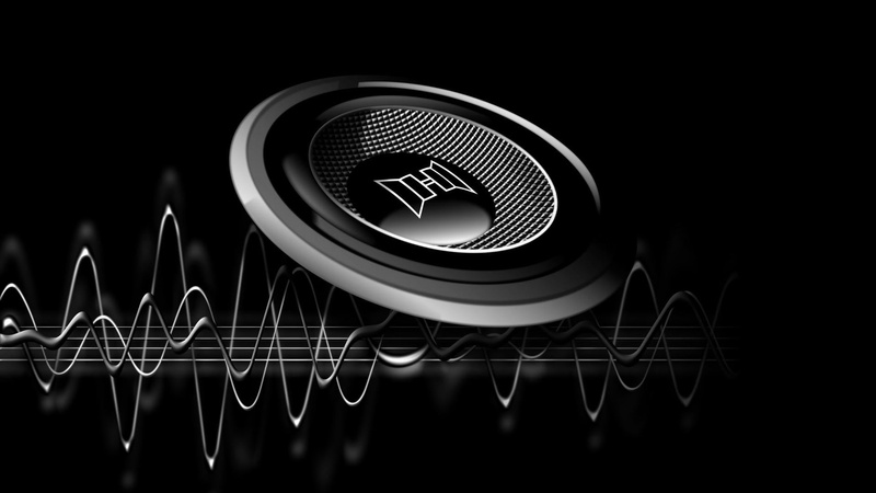 technology, sound wave, communication, copy space, speaker, indoors, audio equipment, studio shot, no people, black color, equipment, wave, metal, electrical equipment