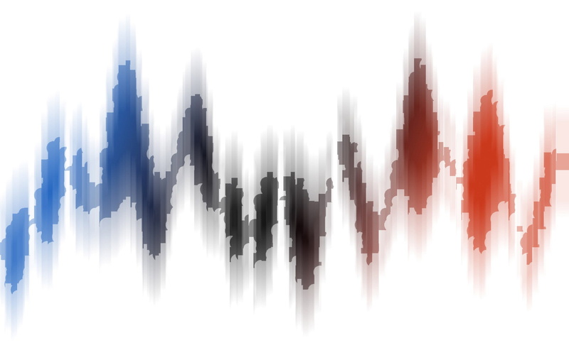 background, red, sound, abstract, white, 1080P, blue, illustration, white background, sound wave, wave