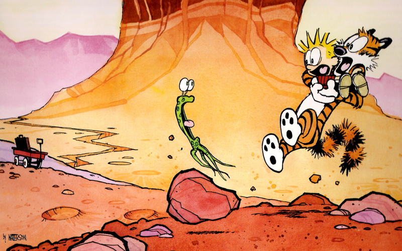 hobbes, and, cartoon/comic, 720P, hd, calvin
