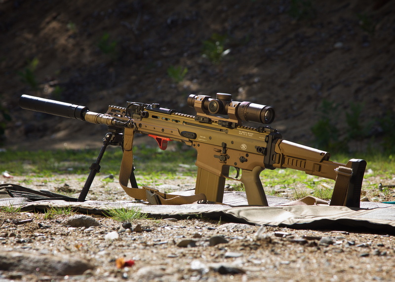 machine, 4K, SCAR, assault, rifle, weapons