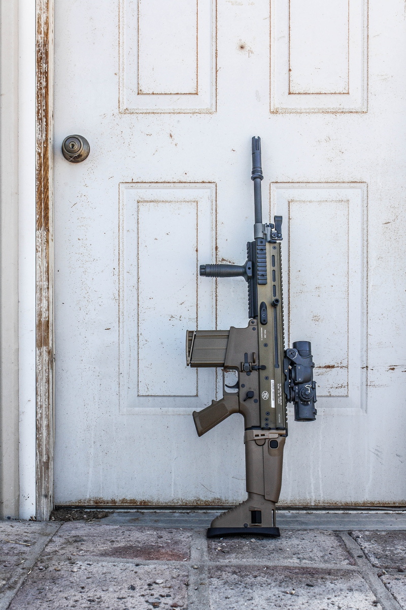 4K, weapon, FN SCAR, SCAR 17S, vertical