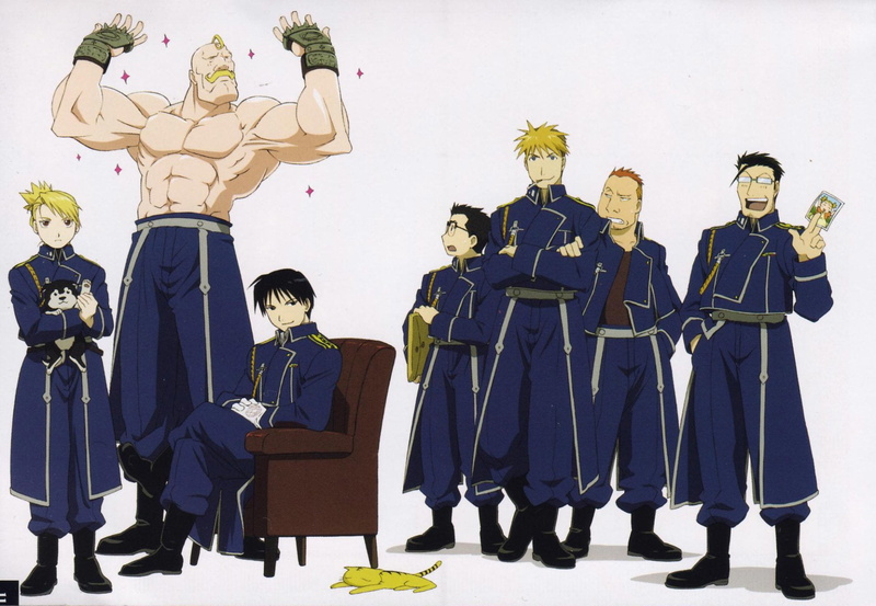 illustration, 1080P, men, Alex Louis Armstrong, achievement, characters, uniform, Riza Hawkeye, marching, group of people, Heymans Breda, nature, clothing