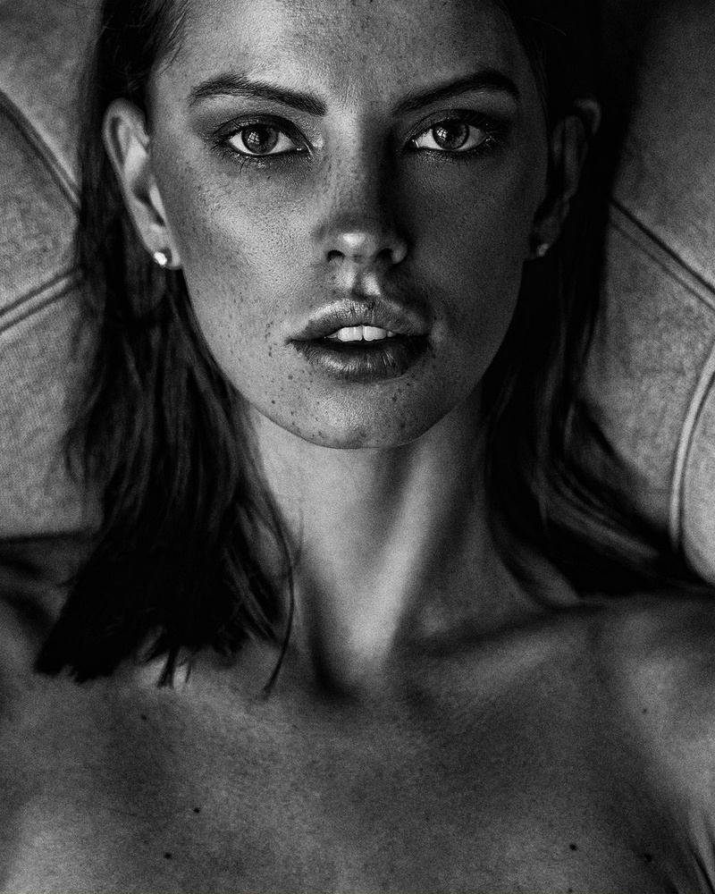 portrait, women, 720P, Aleksey Trifonov, model, face, monochrome