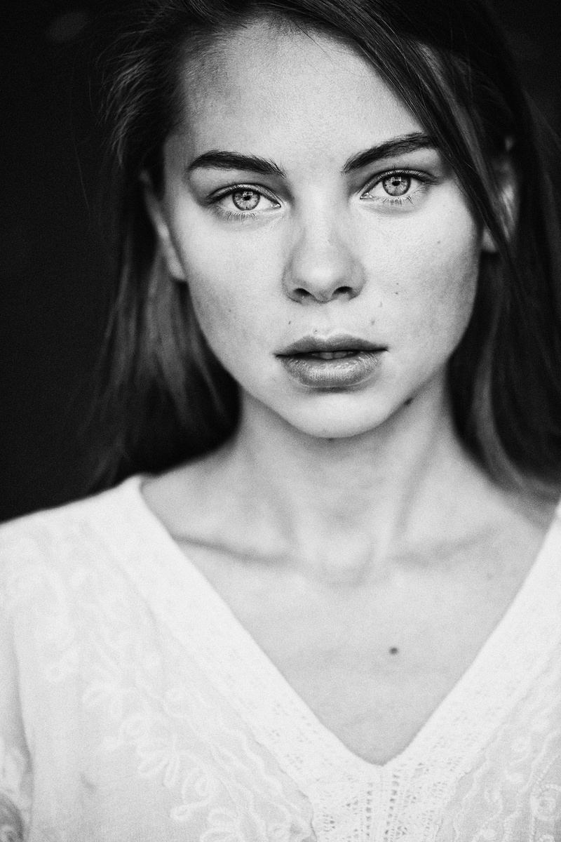 portrait, monochrome, women, model, 720P, Aleksey Trifonov