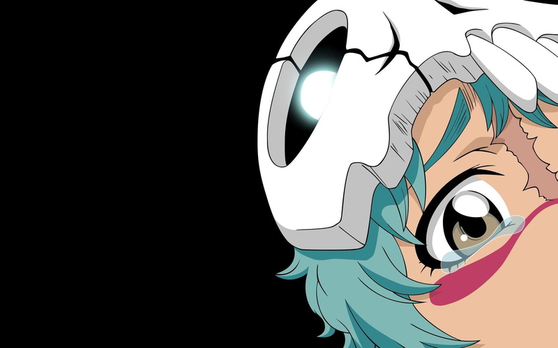 studio shot, Nelliel Tu Odelschwanck, tears, skull, art and craft, sad, anime girls, copy space, light, communication, black, scars, indoors
