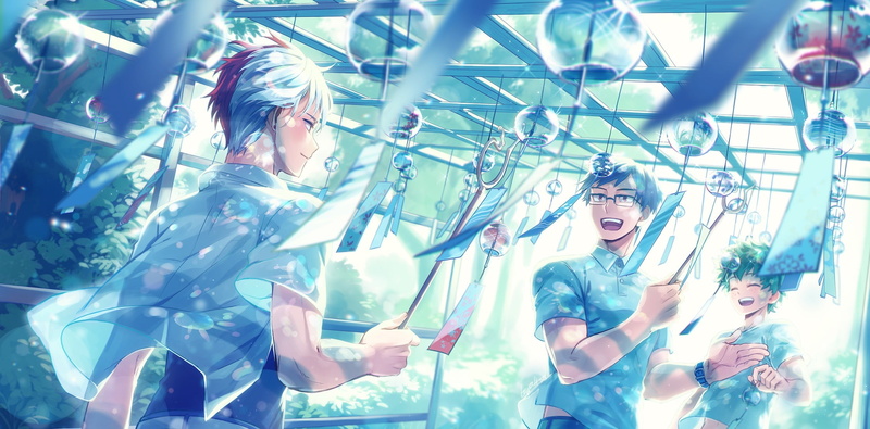 1080P, Shoto Todoroki, Eijiro Kirishima, Tenya Iida, Anime, My Hero Academia