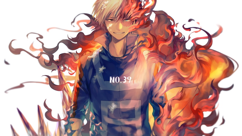 My Hero Academia, Shouto Todoroki, 1080P, Anime, Boku no Hero Academia
