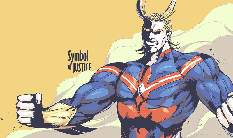 male likeness, yellow, creativity, multi colored, sky, mural, wall - building feature, nature, cartoon, representation, outdoors, all might, anime boys