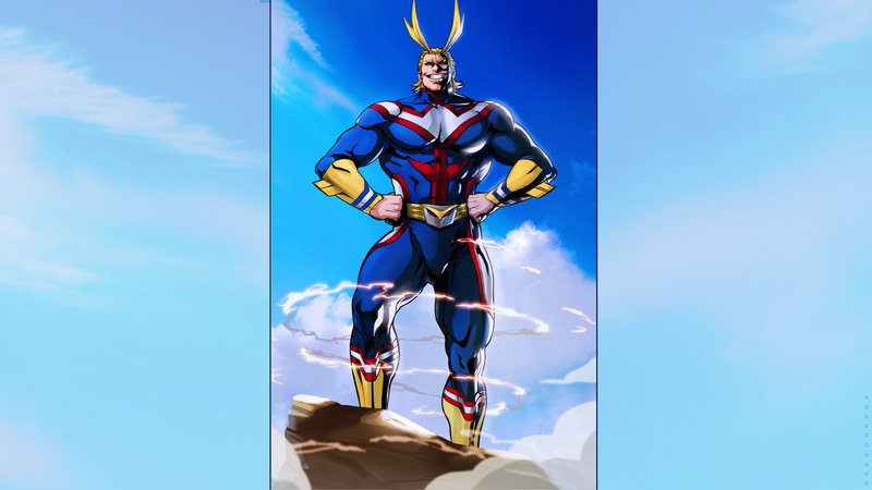 all might, Boku no Hero Academia, 1080P, dandon fuga