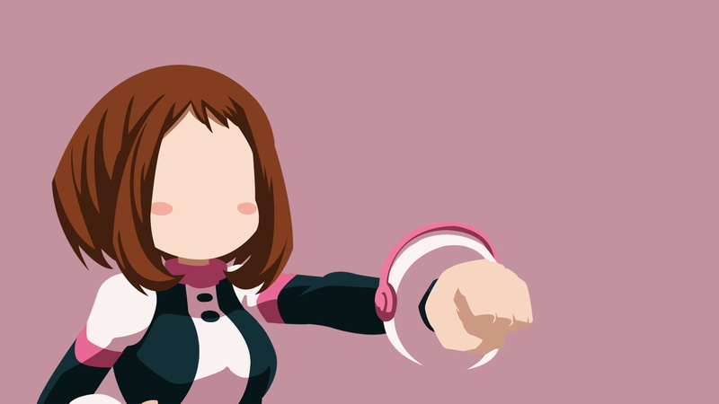Ochaco Uraraka, 1080P, Minimalist, Boku no Hero Academia, My Hero Academia, Anime