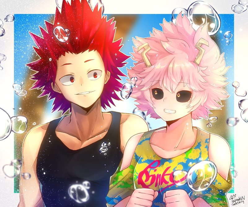 1080P, Eijiro Kirishima, My Hero Academia, Anime, Mina Ashido