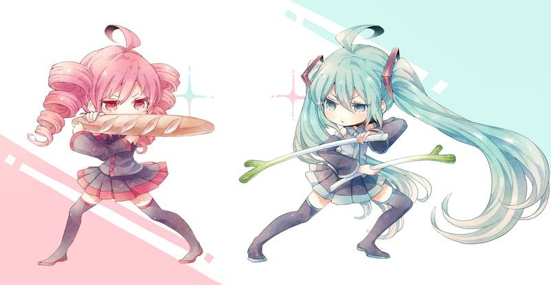 Hatsune Miku, Anime, 1080P, Crossover, Utau, Kasane Teto, Vocaloid