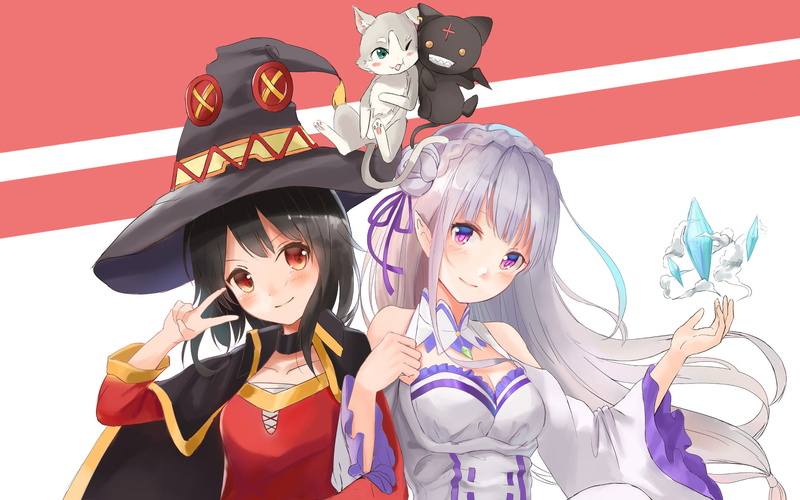 figurine, creativity, front view, Pack (Re:ZERO), representation, lifestyles, mammal, 1080P, Re:Zero, indoors, Re:ZERO -Starting Life in Another World-
