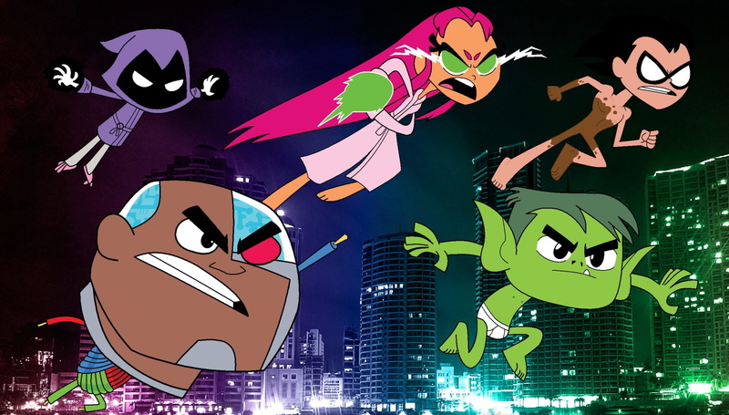 Teen Titans, Raven (DC Comics), Cyborg (DC Comics), Beast Boy, Starfire (DC Comics), 1080P, Teen Titans Go!