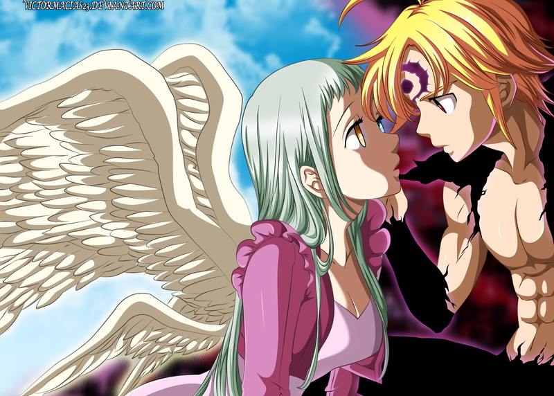 2K, Meliodas (The Seven Deadly Sins), Elizabeth Liones, Anime, The Seven Deadly Sins