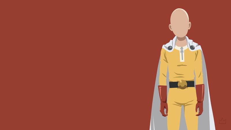 Minimalist, art and craft, cut out, no people, Cape, human representation, clothing, occupation, Saitama (One-Punch Man), government, 1080P, saitama, One-Punch Man
