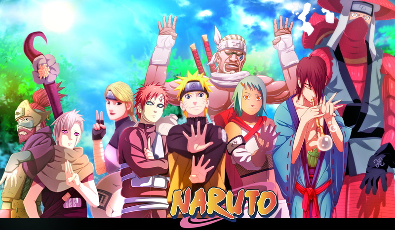 people, group of people, Roshi (Naruto), cloud - sky, multi colored, Naruto Shippuuden, crowd, young adult, standing, men, real people, Killer Bee, teenager
