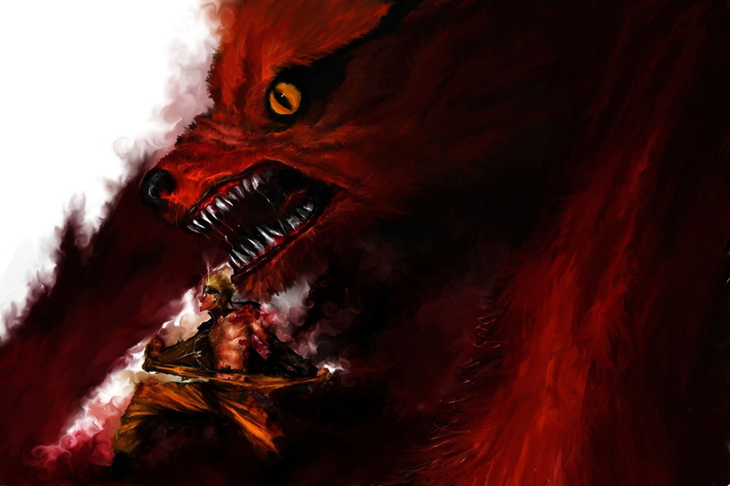 Anime, Tail, Kurama (Naruto), 2K, Naruto, Fox, Naruto Uzumaki