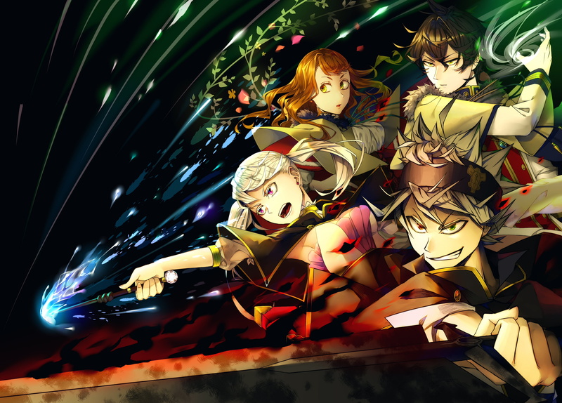 4K, Noelle Silva, anime, Nero (Black Clover), Mimosa Vermillion, anime girls