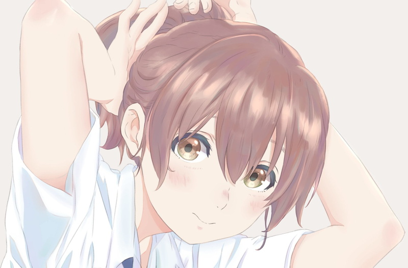 portrait, 1080P, security, adult, young adult, headshot, day, hairstyle, eyeglasses, indoors, front view, Koe No Katachi, Anime, young women, hair, human body part
