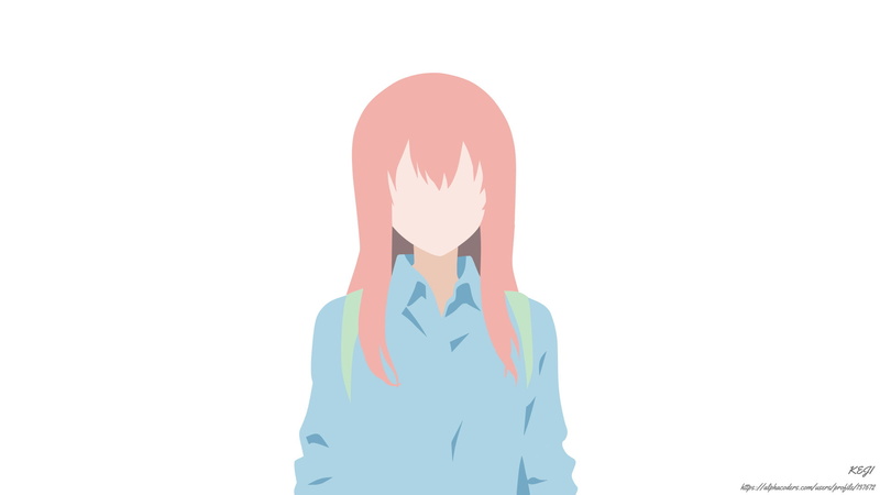 1080P, Shouko Nishimiya, Minimalist, Koe No Katachi, Brown Hair, Girl, Anime