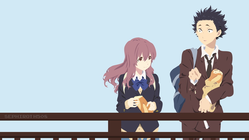 Nishimiya Shōko, 4K, anime girls, Koe no Katachi., Ishida Shōya, anime boys