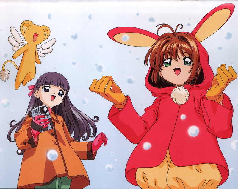 Anime, 1080P, Cardcaptor Sakura, Sakura Kinomoto, Keroberos (Card Captor Sakura), Tomoyo Daidouji