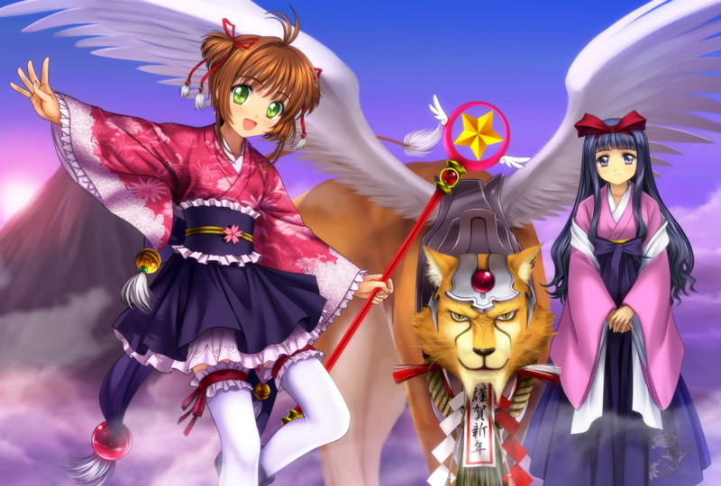 Cardcaptor Sakura, Tomoyo Daidouji, Anime, 1080P, Sakura Kinomoto, Keroberos (Card Captor Sakura)