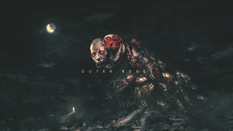 fantasy, night, planetary moon, noisia cyberspace futuristic techno punk speedforce, horror, digital composite, celebration, nature, no people, outdoors