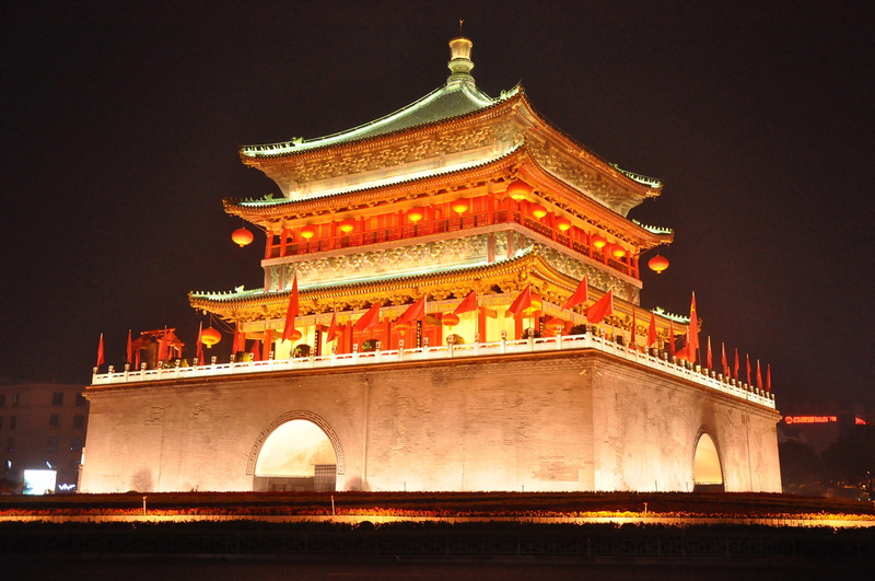 classical style, religion, culture, monument, china, travel destinations, building, asia, temple, landmark, illuminated, architecture, 4K, night, building exterior