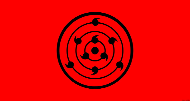8K, Rinne Sharingan, Anime, Sharingan (Naruto), Naruto, Minimalist