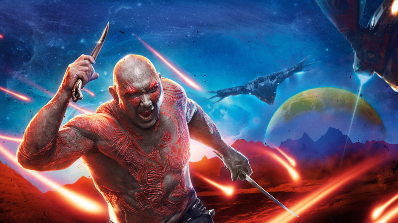 8K, 4K, Dave Bautista, Drax the Destroyer, 8K, Guardians of the Galaxy Vol 2
