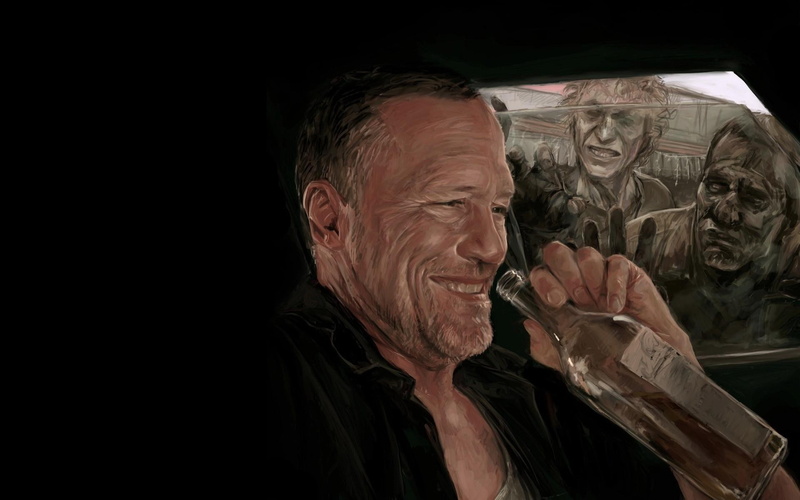 1080P, merle, dead, dixon, rooker, walking, michael