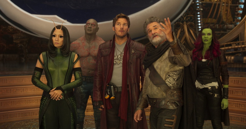 Mantis (Marvel Comics), Drax The Destroyer, Star Lord, Zoe Saldana, Dave Bautista, 1080P, Gamora, Kurt Russell, Movie, Pom Klementieff, Chris Pratt, Ego (Marvel Comics)