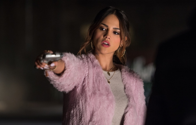 1080P, Eiza Gonzalez, Baby Driver, gun, Baby on the drive