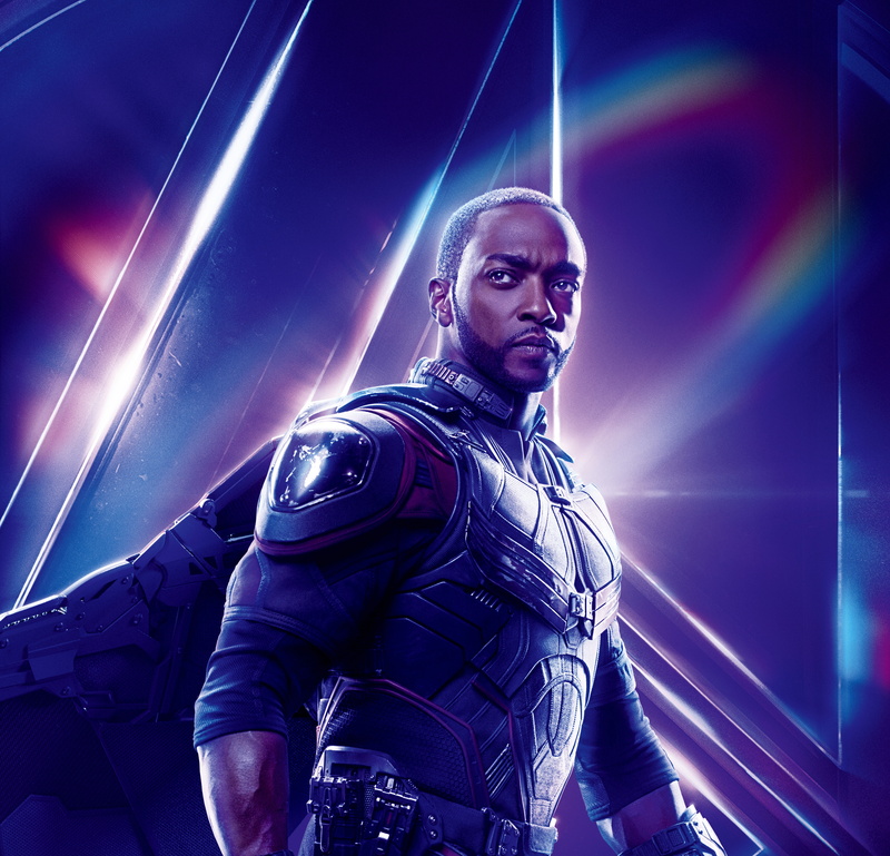 serious, aggression, confidence, 5K, illuminated, men, 5K, Avengers: Infinity War, 4K, looking, Sam Wilson, low angle view, young adult, heroes, young men