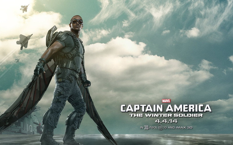 720P, Captain America: The Winter Soldier, Captain America, Falcon (Marvel Comics), Anthony Mackie