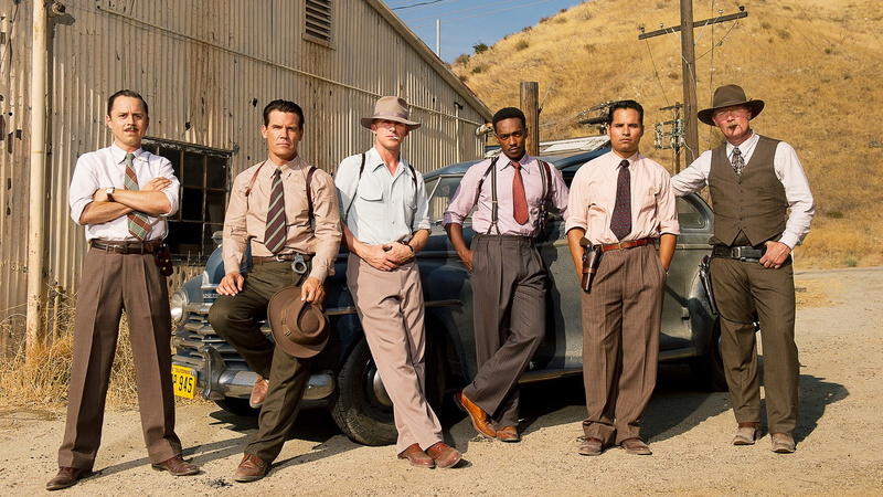 Michael Peña, Ryan Gosling, Robert Patrick, Giovanni Ribisi, Josh Brolin, Gangster Squad, 1080P, Movie, Anthony Mackie