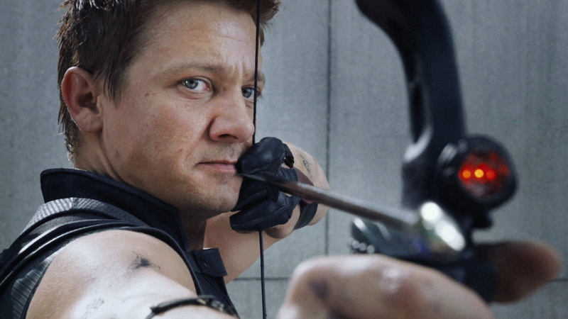 1080P, The Avengers, Marvel Cinematic Universe, leisure activity, Clint Barton, adult, men, young men, movies, headshot, activity, portrait, serious, gun