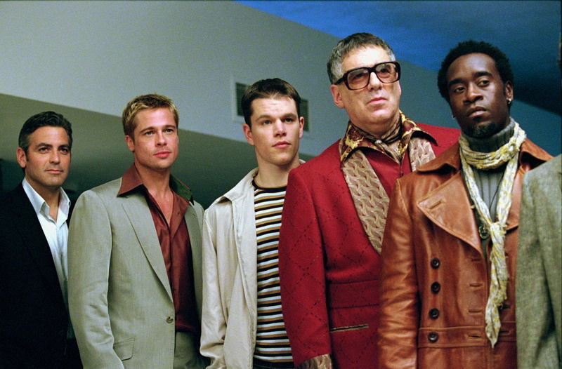 Elliott Gould, Brad Pitt, Oceans Eleven, 1080P, Movie, George Clooney, Matt Damon, Don Cheadle