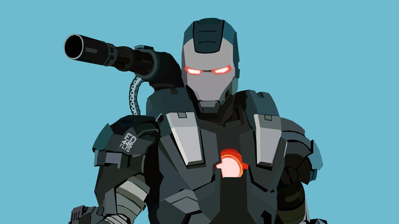 War Machine, Minimalist, Avengers, James Rhodes, 4K, The Avengers, Avengers Endgame